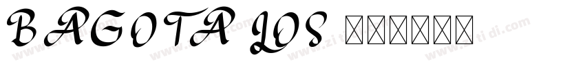 BAGOTA LOS 字体字体转换